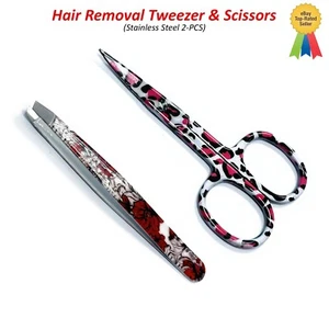 Superscharfe Augenbrauen Haarentfernung Daumen Pinzette Rot Nagelhautschere Pfeilspitze - Bild 1 von 5