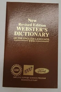1995 FORD MOTOR COMPANY UAW POCKET WEBSTER DICTIONARY (NEUER ALTER BESTAND) - Bild 1 von 5