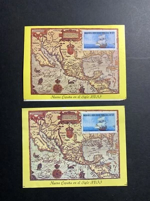 MEXICO #C620. Сувенирные листы 1979 400th Anniversary New Spain (2 шт.). Как новые без наклеек и следов - Изображение 1 из 4
