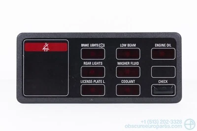 Used 1982-1993 BMW E30 E28 320i 325i M3 525i 535i M5 Check Panel - Image 1 of 3