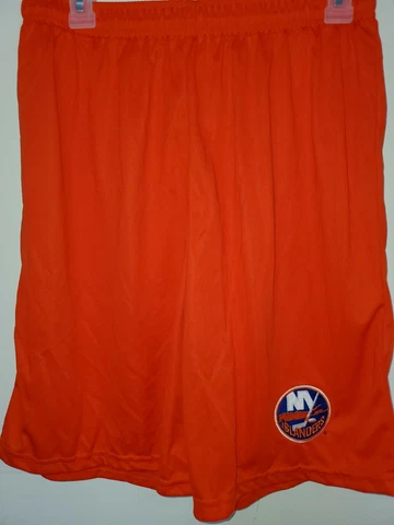 0724 Mens NHL NEW YORK ISLANDERS Polyester Jersey SHORTS ORANGE New Cover