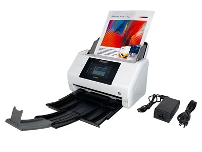 Epson Workforce DS-780N J381C Duplex Network Document Scanner w/Adapter GRADE A! - Image 1 of 4