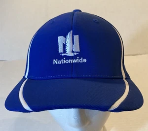 Nationwide Insurance Columbus Ohio Blue White Logo Cap Hat Flexfit S/M - Picture 1 of 6