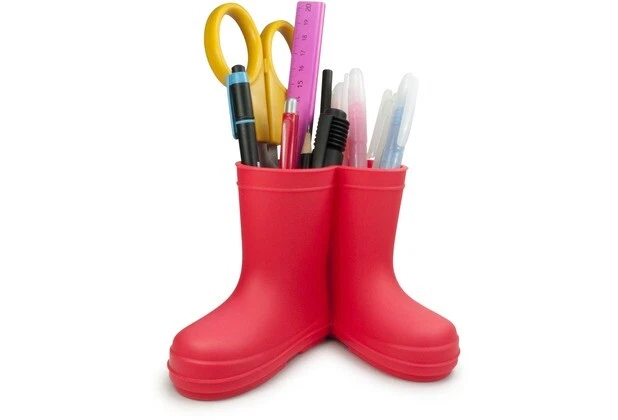Gummistiefel Stiftehalter Rot Schreibtisch Organizer Stifteköcher Utensilo cool - Bild 1 von 1