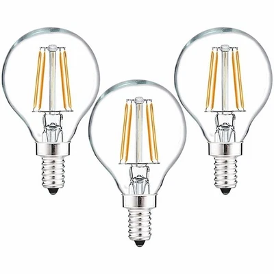 Luxrite G16.5 LED Globe Bulb 40W Equivalent 2700K 450lm Dimmable E12 (3-Pack) - Image 1 of 4