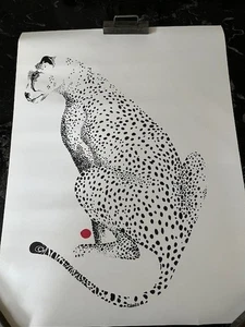 RARE ORIGINAL ART RALPH "RABINDRA" DANKS 23" x 17" HAND DRAWN & SIGNED SIT LEO - Picture 1 of 8