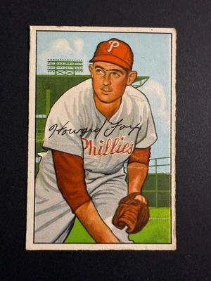 1952 Bowman #125 Howard Fox Philadelphia Phillies Fair - Good Crease - Image 1 of 2