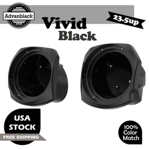 Advanblack Vivid Black 8" Speaker Pods Fits 23.5up Harley Touring FLTRX FLHX - Imagen 1 de 7