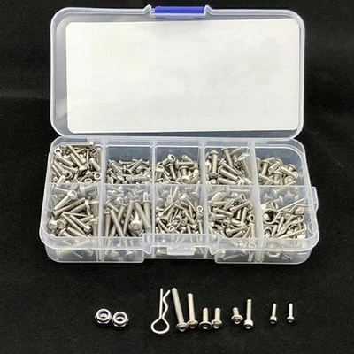 387 pcs/set Stainless Steel Screw Kit For 1/10 RC Car Traxxas TRX-4 Crawler - Image 1 of 4