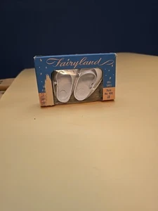 Zapatos para muñecas vintage de plástico rosa Fairyland años 50 CAJA ORIGINAL NOS - Imagen 1 de 7