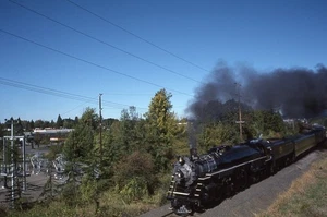 AN Orig Slide SP&S Spokane Portland & Seattle 4-8-4 #700 w/Train Tigard OR 1998 - Picture 1 of 1