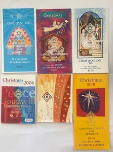 SCDAA overprint 1996-2009 Christmas x 6 Limited edition self adhesive booklets - Picture 1 of 1