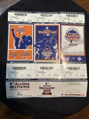2013 MLB All Star Game Strip: Game, Futures, HR Derby⚾️🔥3 FULL UNUSED TICKETS - Image 1 of 4