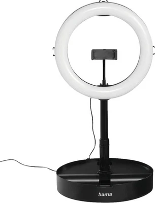 LED Ringlicht Stativ 26,5cm dimmbar USB faltbar Handy Vlog Selfie - Bild 1 von 3