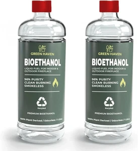 2L Premium Bioethanol Fuel for Fireplace - Bio Ethanol Liquid for Fires Pits, Hi - Picture 1 of 10