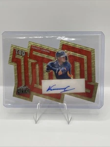 Kenedy Corona 2024 Leaf Metal Top 100 Gold Die Cut Auto 1/1 - Picture 1 of 3