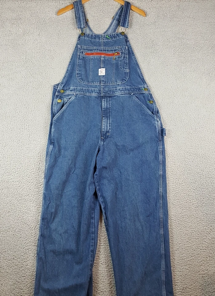 Vintage Pointer Brand Men's Size 36 USA Workwear Work Denim Bib Overalls Jean - Image 1 of 4