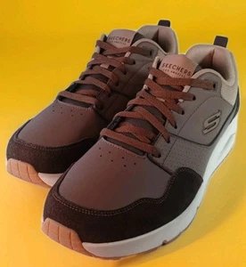 Skechers Street Los Angeles Retro One Men 14 Brown 183020 Memory Foam Air Coole - Picture 1 of 19