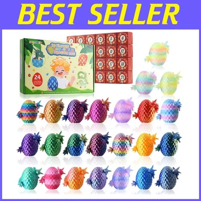 Colorful Dragon Egg Set: 3D Printed Advent Calendar - Image 1 of 4