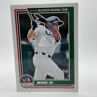 2022 Panini USA Stars & Stripes BROOKS LEE RC Collegiate #17 - Image 1 of 2