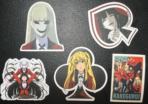 Kakegurui Anime Sticker Random Lot of 5- Blind Bag - Picture 1 of 3