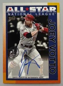 2025 Topps Update Joey Votto 1990 35th Anni. All-Star Auto Black /10 Bookend - Picture 1 of 3