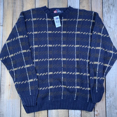 Chaps Ralph Lauren Hand Knit Craftsman Sweater Mens Size L New - Image 1 of 4