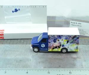 Busch 41844 FORD E-350 Wyoming Ambulance HO 1:87 Scale - Picture 1 of 3