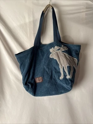 Abercrombie & Fitch шнур сумка с короткими ручками зеленый лось логотип Y2K опрятный наплечная нашивка - Изображение 1 из 4