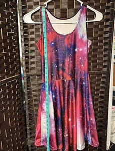 Girls Galaxy/Outer Space Dress - Picture 1 of 5