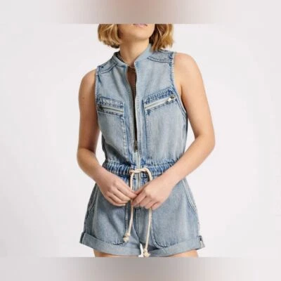 Nuevo con etiquetas Mono Denim Deportivo Lilly de una cucharadita - Solado Perro soplado XS Foto 1 de 4