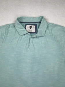  BLACK BROWN 1826 Men’s Polo Shirt Size L Green textured striped  - Picture 1 of 10
