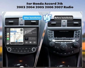 For Honda Accord 2003-2007 Apple CarPlay Android 12 Car Stereo Radio GPS WIFI FM - Picture 1 of 13