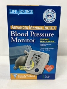 Monitor de presión arterial avanzado LifeSource inflado manual UA-705VL L puño grande - Imagen 1 de 6