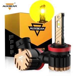 For Acura TSX ILX TL MDX RDX RL AUXBEAM 3000K H11 LED Fog Driving Lights Yellow - Picture 1 of 12