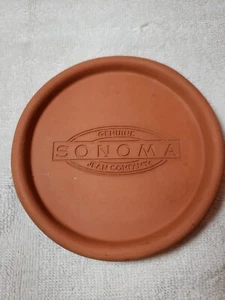 Sonoma Jean Company Terracotta Coaster  Bennington Potters Vermont 4 1/2". - Picture 1 of 3