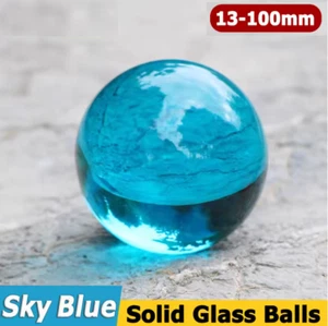 Blue Glass Balls Crystal Decorative Ball Craft Ornament Fish Tank Ball 13-100mm - Picture 1 of 7