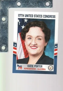 Tarjetas fascinantes 2021 Congreso de los Estados Unidos #166 Katie Porter DEM pizarra blanca CALIFERIA - Imagen 1 de 2
