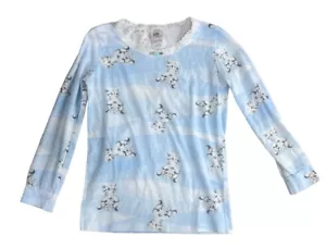 Camisa de pijama de leopardo de las nieves Esme para niña talla 4 rosa manga larga top dormir - Imagen 1 de 3
