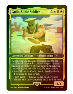 Guile, Sonic Soldier FOIL Street Fighter Secret Lair MTG