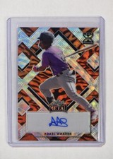 2022 Leaf Metal Baseball Base Auto Tiger Wave #BA-AA1 Adael Amador /4