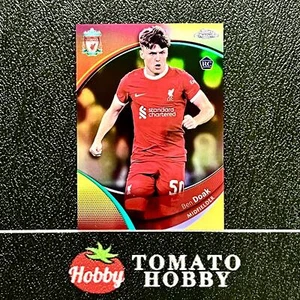 TOPPS CHROME LIVERPOOL TEAM SET 2023-24 BEN DOAK RC /75 YELLOW REFRACTOR - Imagen 1 de 2
