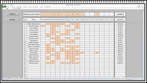 Sparkasten Vereinssparen Sparfachverwaltung Sparfach Sparen Kneipe Excel App - Afbeelding 1 van 5