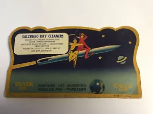 Kit de agujas de cohete publicitario ~ tema espacial ~ tintorerías de Salzburgo Bay City, MI ~ AD45 - Imagen 1 de 7