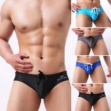 Get Beach Ready with Men's Bikini Style Swimming Trunks in Four Colors