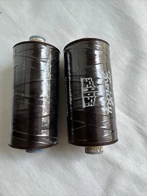 Zwicky 100 % Silk Thread 700 meters  Made Switzerland Brown 1230 lot 2 spools - Image 1 of 4