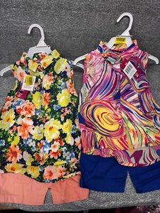 Lot Of Girls Tank And Short Set Both Size 4 - Picture 1 of 17