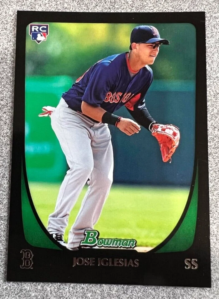 Tarjeta de novato radiocontrol José Iglesias Boston Red Sox 2011 Bowman Draft #49 Foto 1 de 1