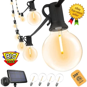 Solar Lichterkette - 200Ft LED Außen Lichterkette - bruchsicher, wasserdicht - Bild 1 von 19