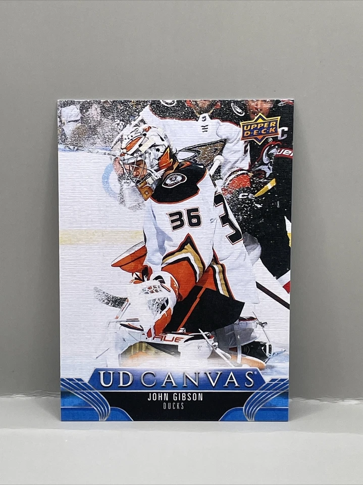 2023-24 Upper Deck Series 1 - John Gibson UD Canvas Insert #C3 - Image 1 of 2